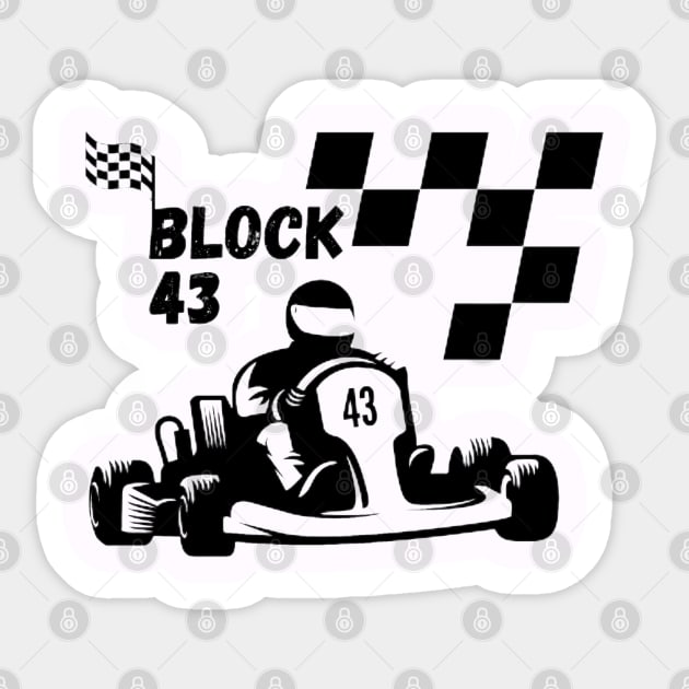 Racing Block 43 Sticker by GoodyL